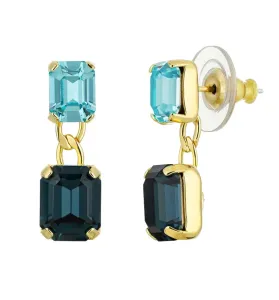 Preciosa Elegante vergoldete Ohrringe Santorini mit tschechischem Kristall 2288Y70