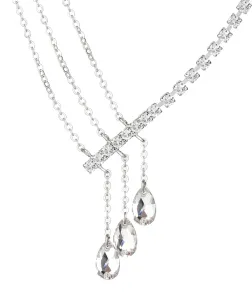 Preciosa Funkelnde Strass-Halskette Crystal Drop mit tschechischem Kristall Preciosa 2318 00