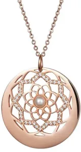 Preciosa Halskette mit Kristallen und einer Perle Flower of Love 7286P01
