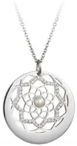 Preciosa Halskette mit Kristallen und einer PerleFlower of Love 7286 01