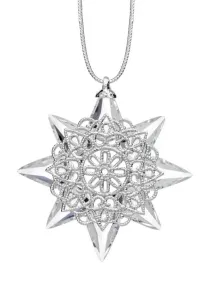 Preciosa Hängendes Ornament Weihnachtsstern aus tschechischem Kristall Preciosa 1503 00