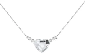 Preciosa Romantische Silberkette Herz mit tschechischem Kristall Preciosa With Love 6144 00