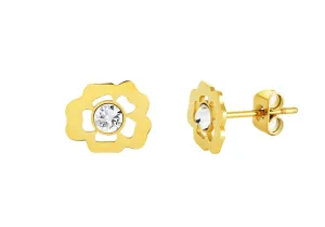 Preciosa Schicke vergoldete Ohrringe mit Kristallen Verona 7454Y00
