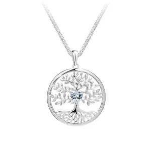 Preciosa Schöne Silberkette Baum des Lebens Sparkling Tree of Life 5329 00 (Halskette, Anhänger)