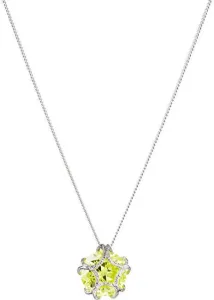 Preciosa Silberkette mit glitzerndem Anhänger Fine 5063 65 gelb