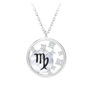 Preciosa Silberkette mit tschechischem Kristall Jungfrau Sparkling Zodiac 6150 89 (Halskette, Anhänger)