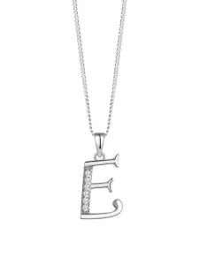 Preciosa Silberne Halskette Buchstabe „E“ 5380 00E (Kette, Anhänger)