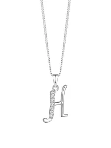 Preciosa Silberne Halskette Buchstabe „H“ 5380 00H (Kette, Anhänger)