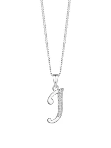Preciosa Silberne Halskette Buchstabe „J“ 5380 00J (Kette, Anhänger)
