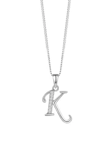 Preciosa Silberne Halskette Buchstabe „K“ 5380 00K (Kette, Anhänger)