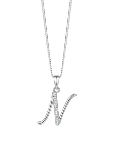 Preciosa Silberne Halskette Buchstabe „N“ 5380 00N (Kette, Anhänger)