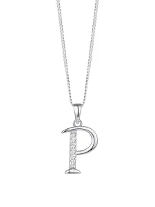 Preciosa Silberne Halskette Buchstabe „P“ 5380 00P (Kette, Anhänger)