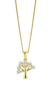 Preciosa Vergoldete Halskette Lebensbaum mit Zirkonia 5376Y00