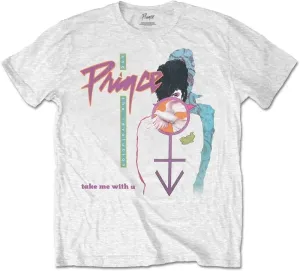 Prince T-Shirt Take Me With U Unisex White L