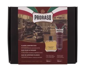Proraso Geschenkset mit Rasierprodukten Sandalwood Oil & Shea Butter