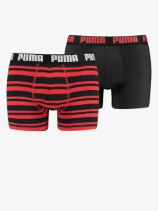 Puma HERITAGE STRIPE BOXER 2P Boxershorts, rot, größe M