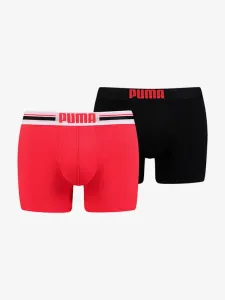 Puma Boxershorts 2 Stück Schwarz Rot #1307452