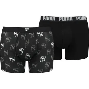 Puma MEN AOP BOXER 2P Boxershorts, schwarz, größe XL