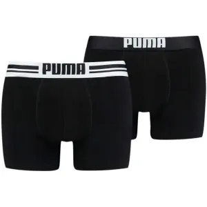 Puma PLACED LOGO BOXER 2P Boxershorts, schwarz, größe L