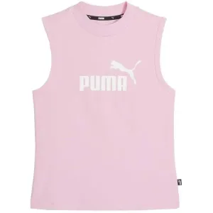 Puma ESSENTIALS+ SLIM LOGO TANK Tanktop für Damen, rosa, größe XL