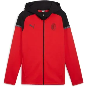 Puma ACM CASUALS HOODED JKT Herren Fußball Sweatshirt, rot, größe XL