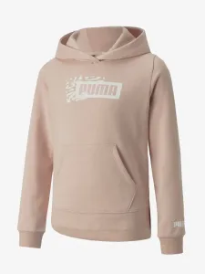 Puma ALPHA HOODIE FL G Sweatshirt für Mädchen, rosa, größe 128
