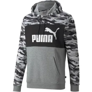 Puma ESS+ CAMO HOODIE TR Trainingsjacke für den Herrn, grau, größe M