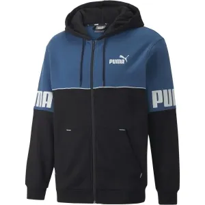 Puma POWER COLORBLOCK FULL ZIP HOODIE FL Herren Sweatshirt, schwarz, größe XXL