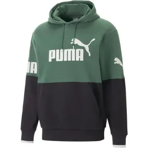 Puma POWER COLORBLOCK HOODIE Damen Sweatshirt, grün, größe L