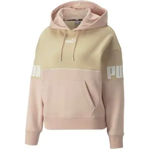 Puma POWER COLORBLOCK HOODIE Damen Sweatshirt, rosa, größe L