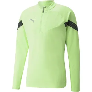 Puma TEAMFINAL TRAINING 1/4 ZIP TOP Trainingssweatshirt für den Herrn, hellgrün, größe M