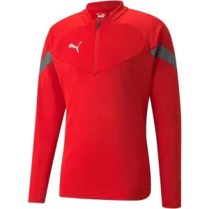 Puma TEAMFINAL TRAINING 1/4 ZIP TOP Trainingssweatshirt für den Herrn, rot, größe M