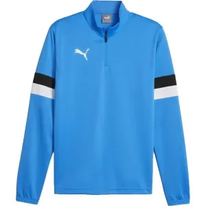 Puma TEAMRISE 1/4 ZIP TOP Herren Sweatshirt se zipem, blau, größe XL