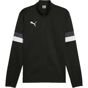 Puma TEAMRISE 1/4 ZIP TOP Herren Sweatshirt se zipem, schwarz, größe XL