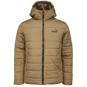 Puma ESSENTIALS HOODED PADDED Herren Winterjacke, braun, größe XXL