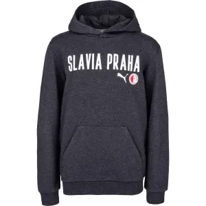 Puma Slavia Prague Graphic Hoody Jr DGRY Jungen Kapuzenpullover, dunkelgrau, größe 116