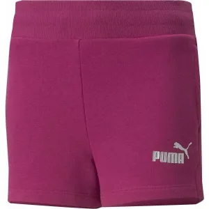 Puma ESS+SHORTS TR G Mädchen Shorts, weinrot, größe 128