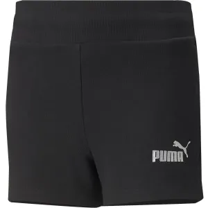 Puma ESS+SHORTS TR G Mädchen Shorts, schwarz, größe 116