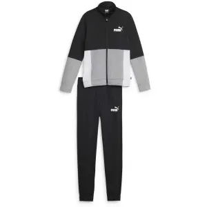 Puma COLORBLOCK POLY SUIT CL B Jungen Trainingsanzug, schwarz, größe 164
