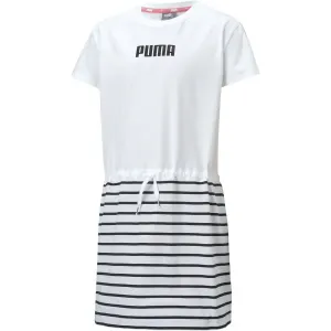 Puma ALPHA DRESS G Mädchen Kleid, weiß, größe 128