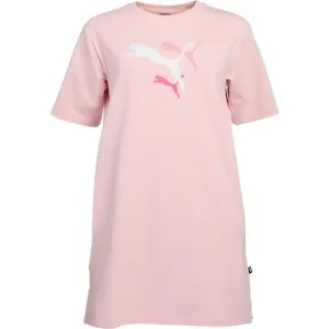 Puma ESS+ LOGO POWER TEE DRESS TR Kleid, rosa, größe L