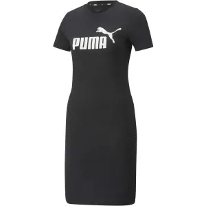 Puma ESS SLIM TEE DRESS Kleid, schwarz, größe L