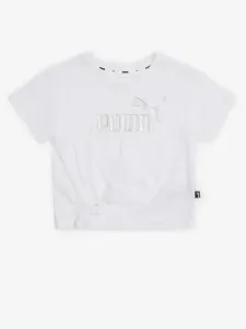 Puma ESS+ Kinder  T‑Shirt Weiß