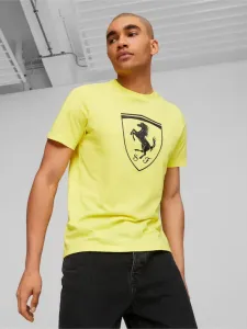 Puma FERRARI RACE Herren-T-Shirt, gelb, größe S