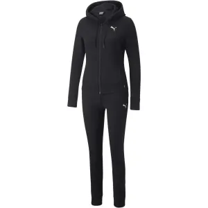 Puma CLASSIC HOODED TRACKUSUIT FL Damen Trainingsanzug, schwarz, größe XS