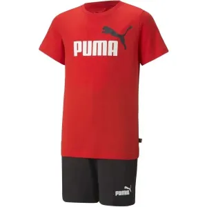 Puma SHORT JERSEY SET B Kinder Trainingsanzug, rot, größe 140