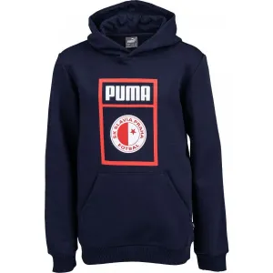 Puma SLAVIA PRAGUE GRAPHIC TEE JR Sweatshirt für Kinder, dunkelblau, größe 152