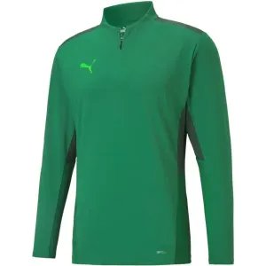 Puma TEAMCUP 1/4 ZIP TOP Herren Trainingssweatshirt, grün, größe S