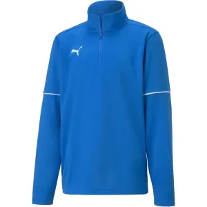 Puma TEAMGOAL 1 4 ZIP TOP CORE JR Jungen Sweatshirt, blau, größe 152