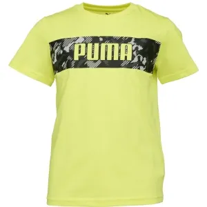 Puma ACTIVE SPORTS TEE Jungenshirt, gelb, größe 128